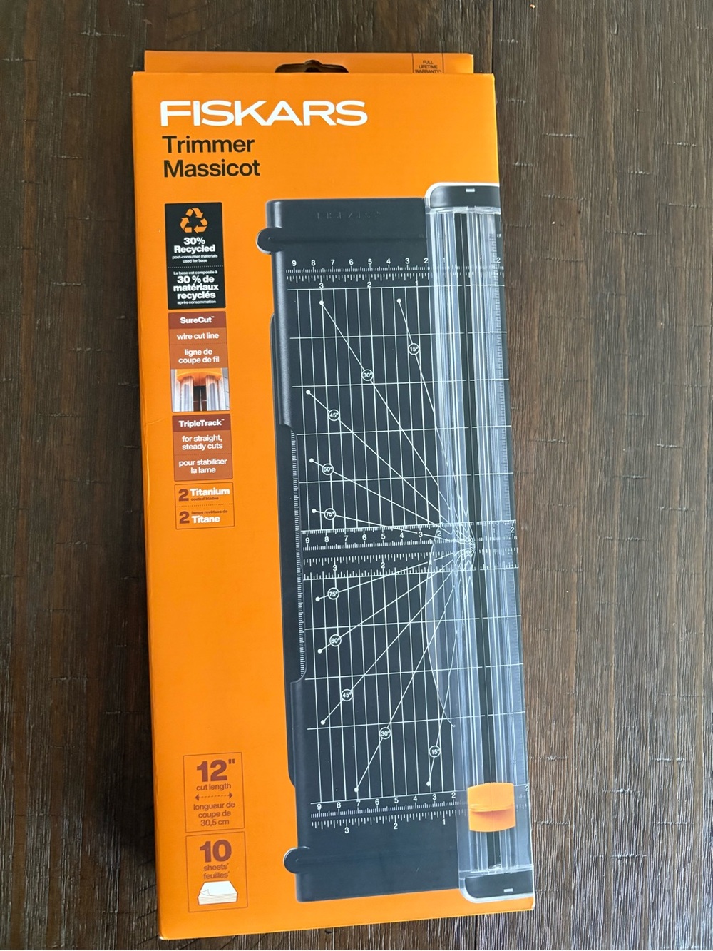 Fiskars Orange 12" Trimmer